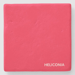 Posavasos De Piedra Nombre de color rojo de Heliconia
