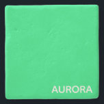 Posavasos De Piedra Nombre de color verde de Aurora<br><div class="desc">Nombre de color verde de Aurora</div>