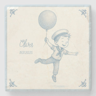 Posavasos De Piedra Nombre de niño personalizado
