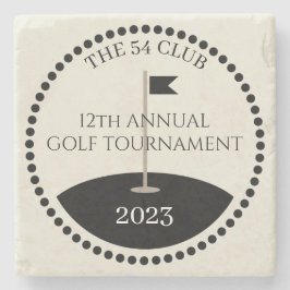 Posavasos De Piedra Nombre del Club de Torneo de Golf