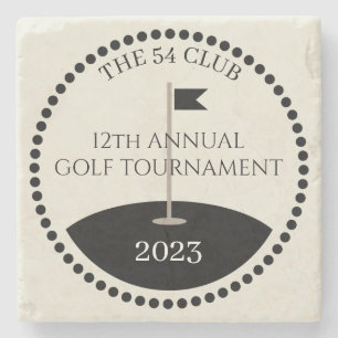 Posavasos De Piedra Nombre del Club de Torneo de Golf