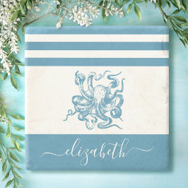 Posavasos De Piedra Nombre del guión de la casa de playa de pulpo turq