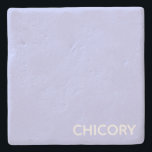 Posavasos De Piedra Nombre en color azul de flores de achicoria<br><div class="desc">Nombre en color azul de flores de achicoria</div>