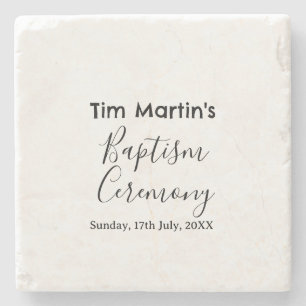 Posavasos De Piedra nombre fecha ceremonia bautizo católica simple min