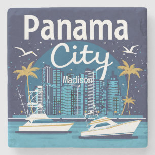 Posavasos De Piedra Nombre personalizado Ciudad de Panamá