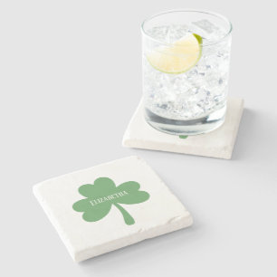 Posavasos De Piedra Nombre personalizado del Día de San Patricio