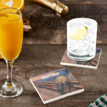 Nombre personalizado naranja azul La crema