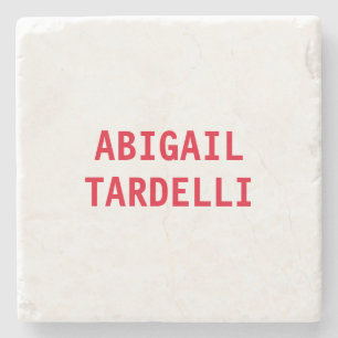Posavasos De Piedra Nombre simple profesional minimalista y moderno pe