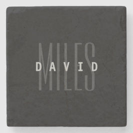 Posavasos De Piedra Nombre y apellido de solapamiento moderno