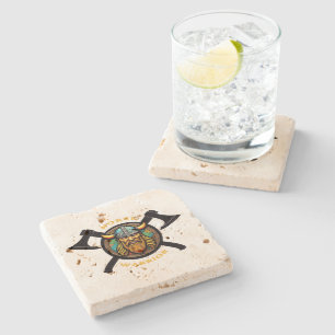 Posavasos De Piedra Norse Warrior