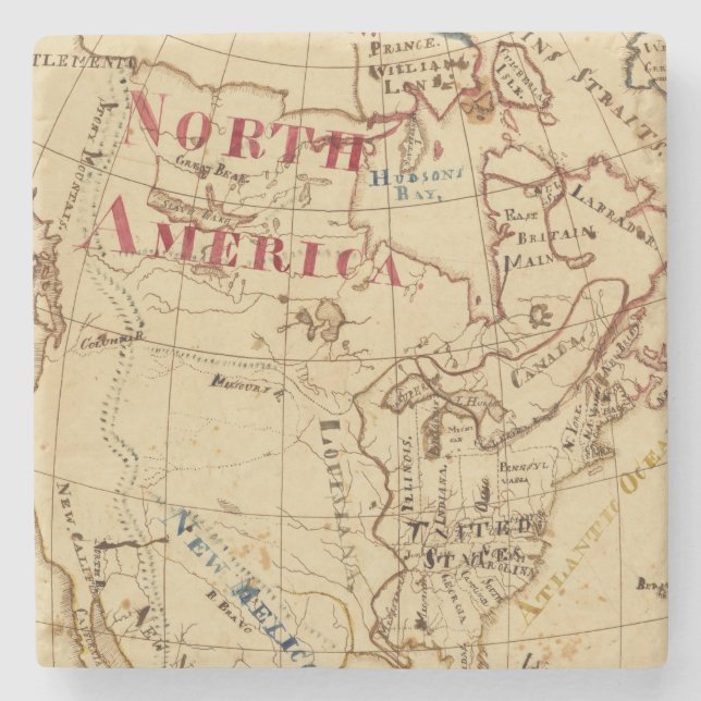 Posavasos De Piedra Norteamérica 8 (Anverso)