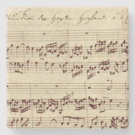 Posavasos De Piedra Notas de música antiguas - Hoja de música Bach