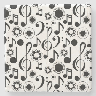 Posavasos De Piedra Notas de música y Clefs