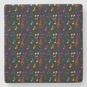Posavasos De Piedra Notas Musicales Regalos para Músicos Arte de Notas