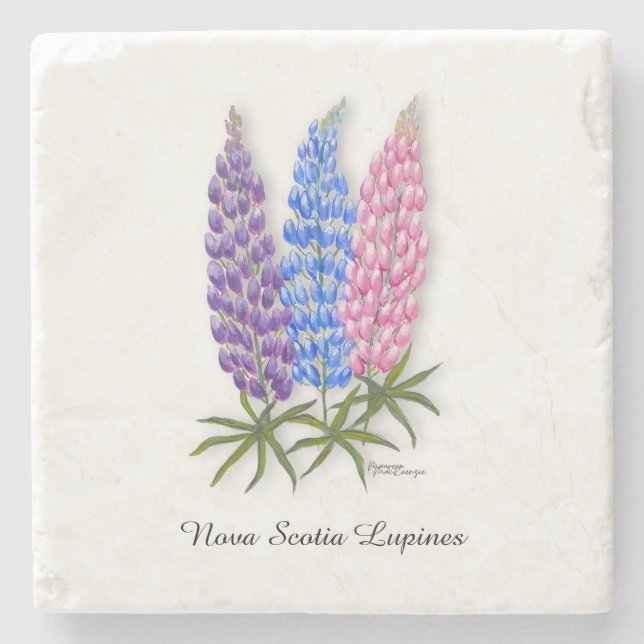 Posavasos De Piedra Nova Scotia Lupines (Anverso)