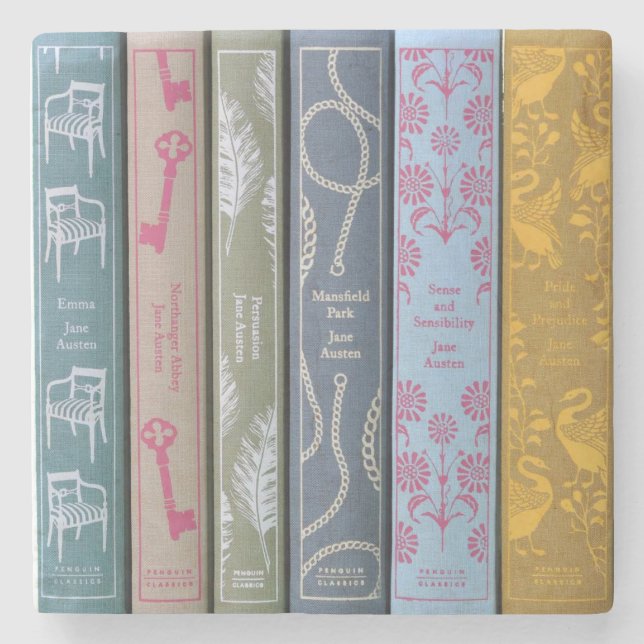 Posavasos De Piedra Novelas de Jane Austen  (Anverso)