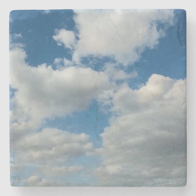 Posavasos De Piedra Nubes en el cielo (Anverso)