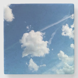 Posavasos De Piedra Nubes, en la luz