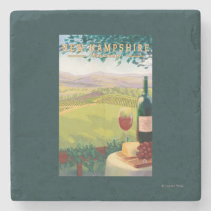 Posavasos De Piedra Nueva escena del país de HampshireWine