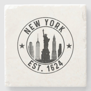 Posavasos De Piedra Nueva York Este. Nyc 1624