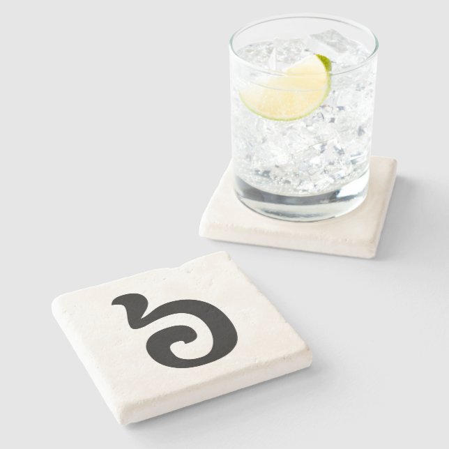 Posavasos De Piedra Número camboyano 6/6/៦ (Pram Muāj) Jemer (Lateral)