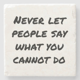 Posavasos De Piedra Nunca dejes que la gente diga Pascua de Piedra de 