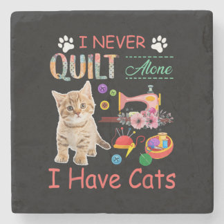 Posavasos De Piedra Nunca Me Quilero Solo Tengo Gatos Que Se Quiltan