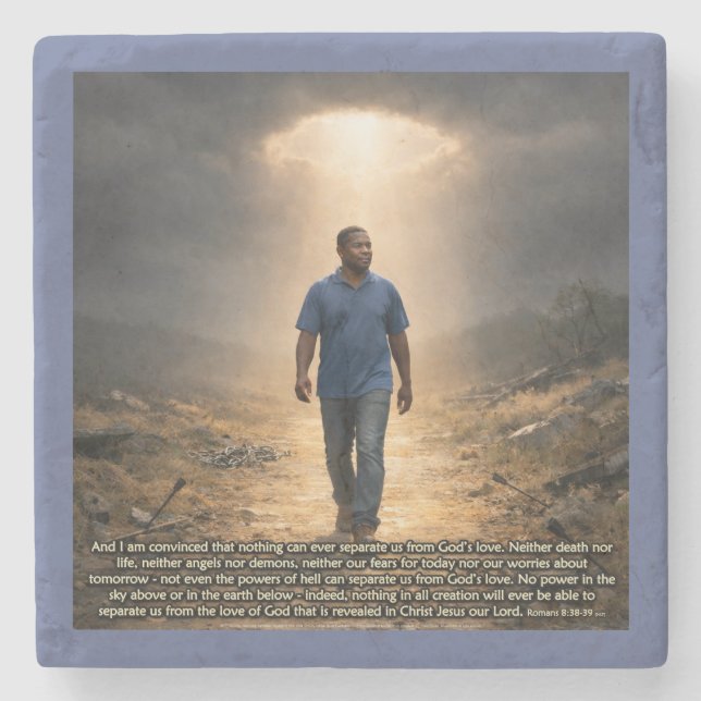 Posavasos De Piedra Nunca separado de Dios (Anverso)