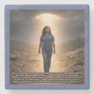 Posavasos De Piedra Nunca separado de Dios