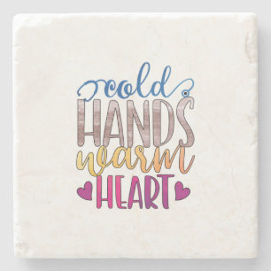 Posavasos De Piedra Nurse Gift   Cold Hands Varm Heart