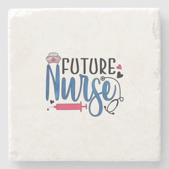 Posavasos De Piedra Nurse Gift | Enfermeras futuras (Anverso)