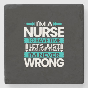 Posavasos De Piedra Nurse Gift Soy Una Enfermera Para Ahorrar Tiempo