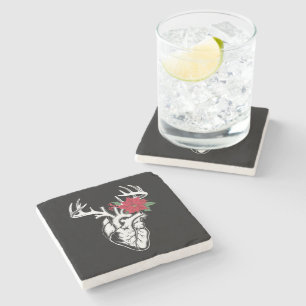 Posavasos De Piedra Nurse Heart Anatomy Reindeer Heart Cath Lab RN
