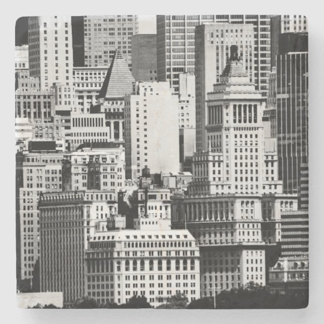 Posavasos De Piedra NYC Skyline IX (Anverso)