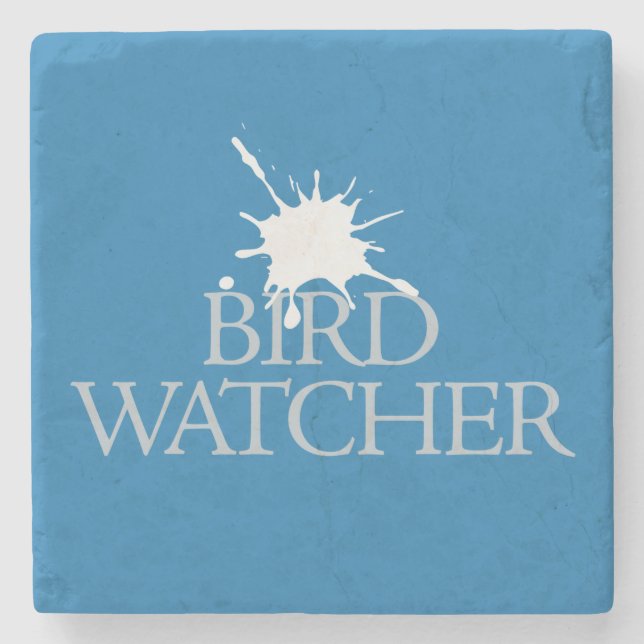Posavasos De Piedra Observador de aves (Anverso)