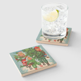Posavasos De Piedra Obteniendo la montaña rusa del café del árbol de N
