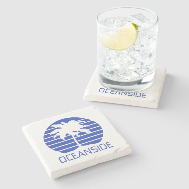 Posavasos De Piedra Oceanside California Sunset (Lateral)