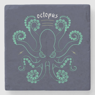 Posavasos De Piedra Octopus Cephalopod Tentacles