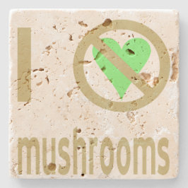 Posavasos De Piedra Odio Los Hongos No Me Encantan Los Hongos
