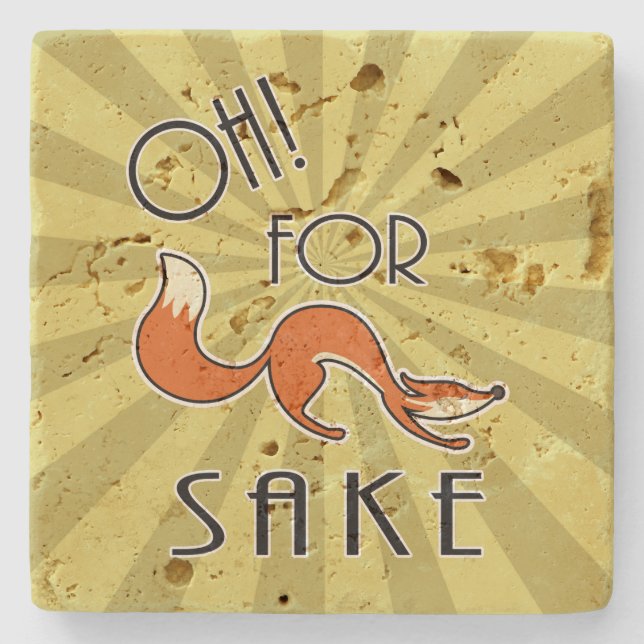 Posavasos De Piedra Oh Por La Pascua De Piedra De Zorro (Anverso)