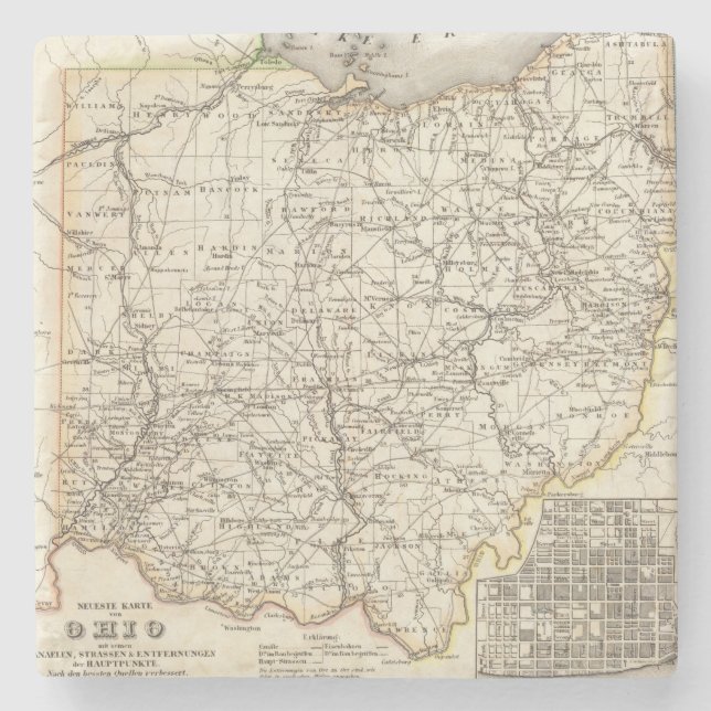 Posavasos De Piedra Ohio 12 (Anverso)