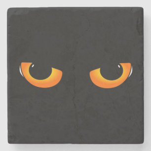Posavasos De Piedra Ojos de gato fantasmagóricos