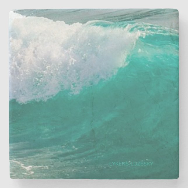 Posavasos De Piedra Ola oceánica (Anverso)