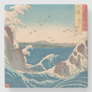 Posavasos De Piedra Olas japonesas Naruto Remolino Arte Oceánico