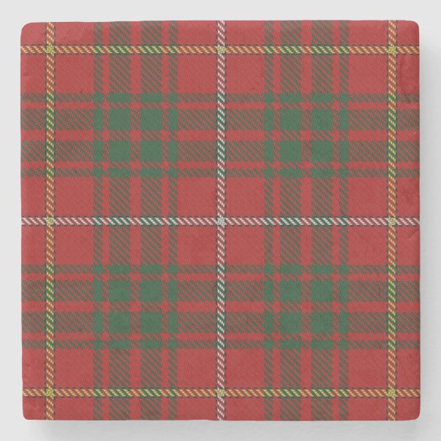 Posavasos De Piedra Old Scots Tavern Clan Bruce Tartan (Anverso)