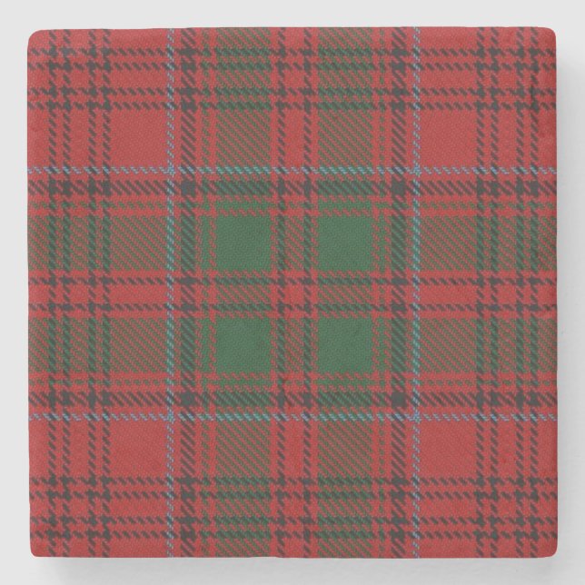 Posavasos De Piedra Old Scots Tavern Clan Grant Tartan (Anverso)