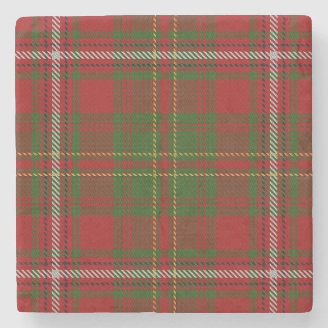 Posavasos De Piedra Old Scots Tavern Clan Hay Tartán (Anverso)