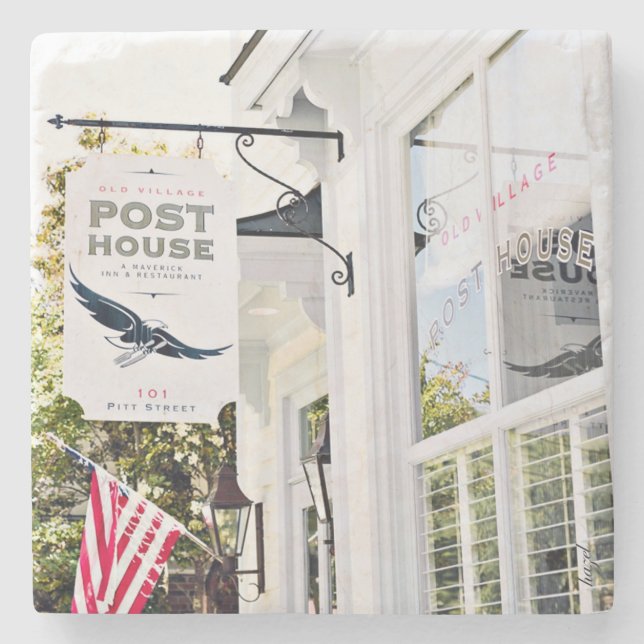 Posavasos De Piedra Old Village Post House Inn, Charleston, (Anverso)