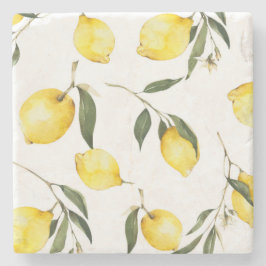 Posavasos De Piedra Olivas y aceitunas mediterráneas