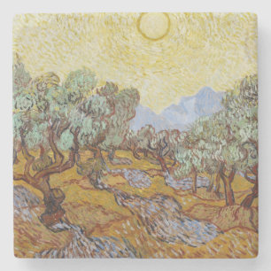 Posavasos De Piedra Olivos de Vincent van Gogh el , 1889